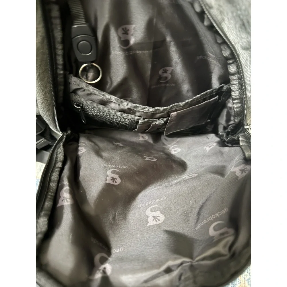 Geckobrands Gray Backpack Multi Compartment Laptop School Travel Bag Padded